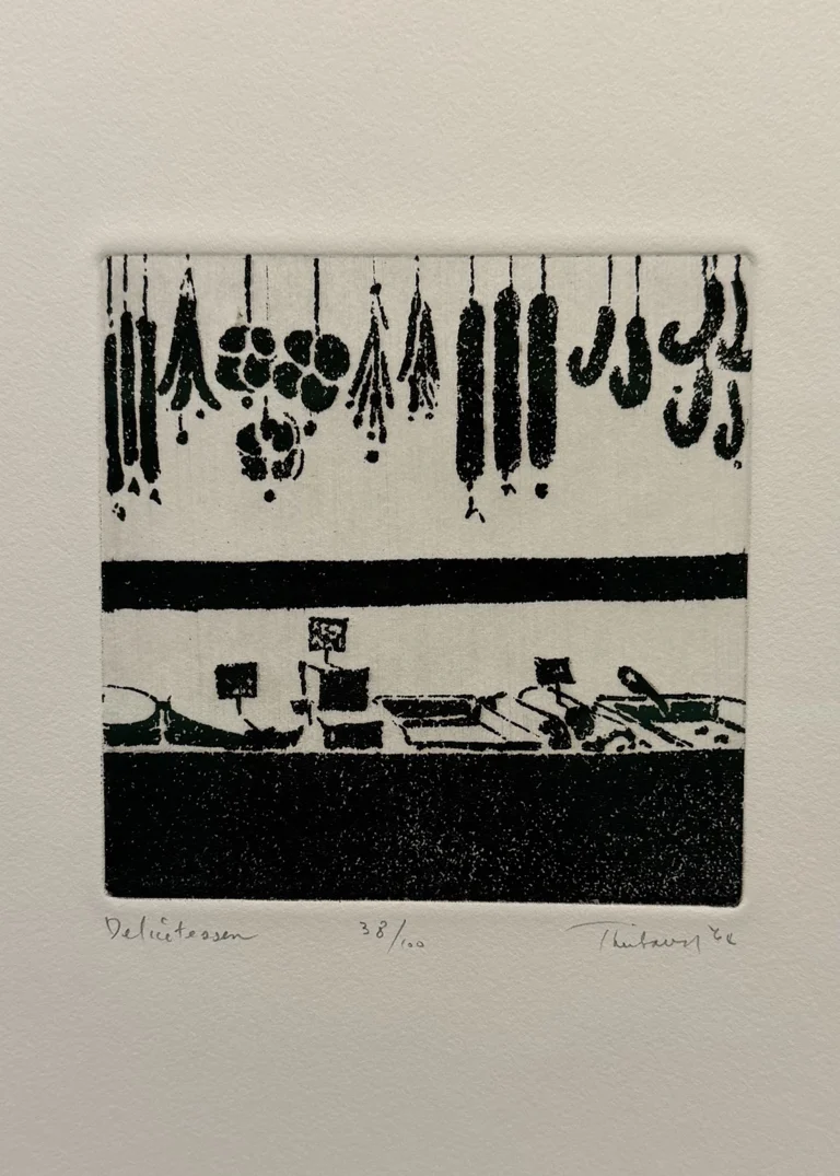 웨인 티보 Delicatessen Sixteenth Plate 1964 아쿠아틴트 작품 DDP 전시